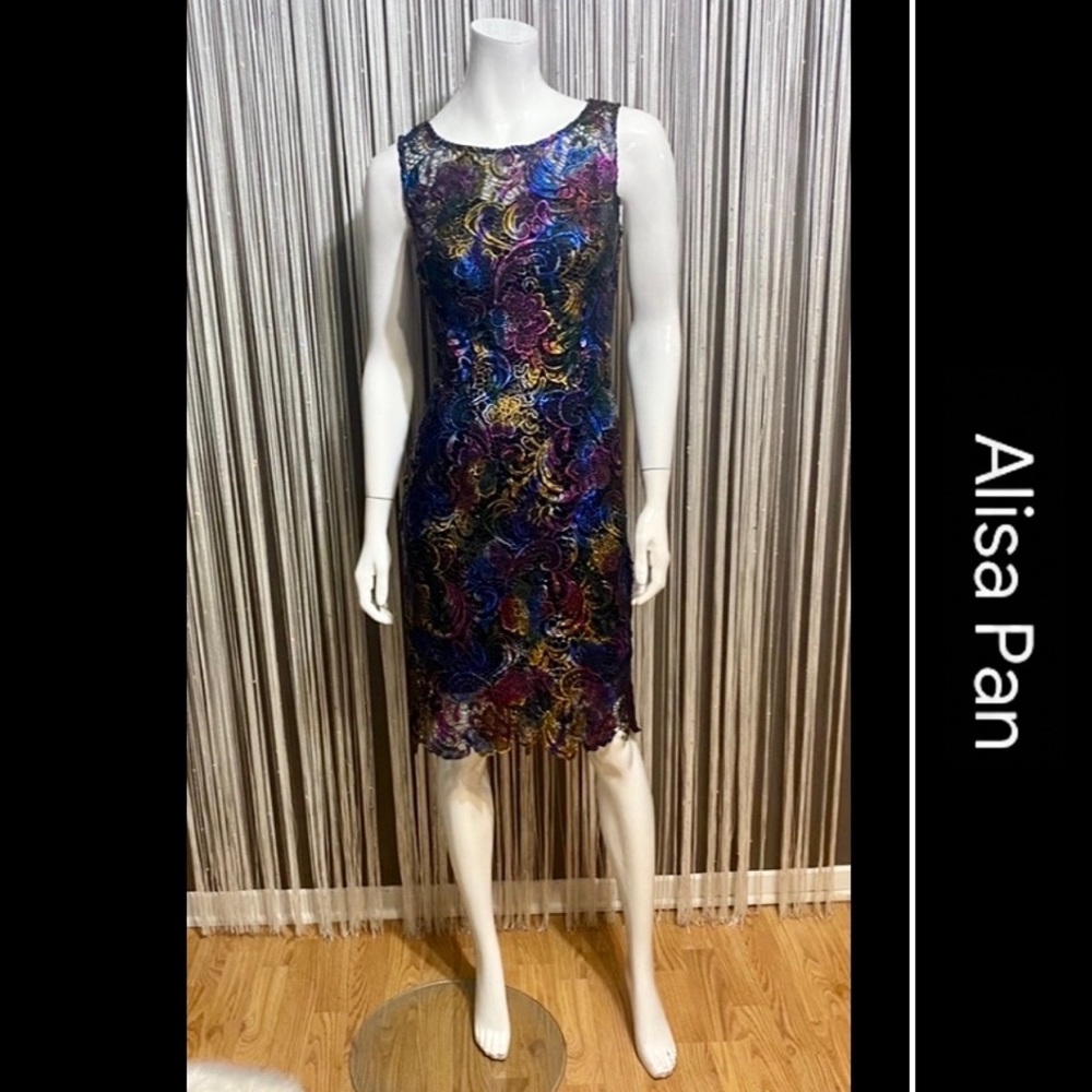 Multicolor Lace Dress